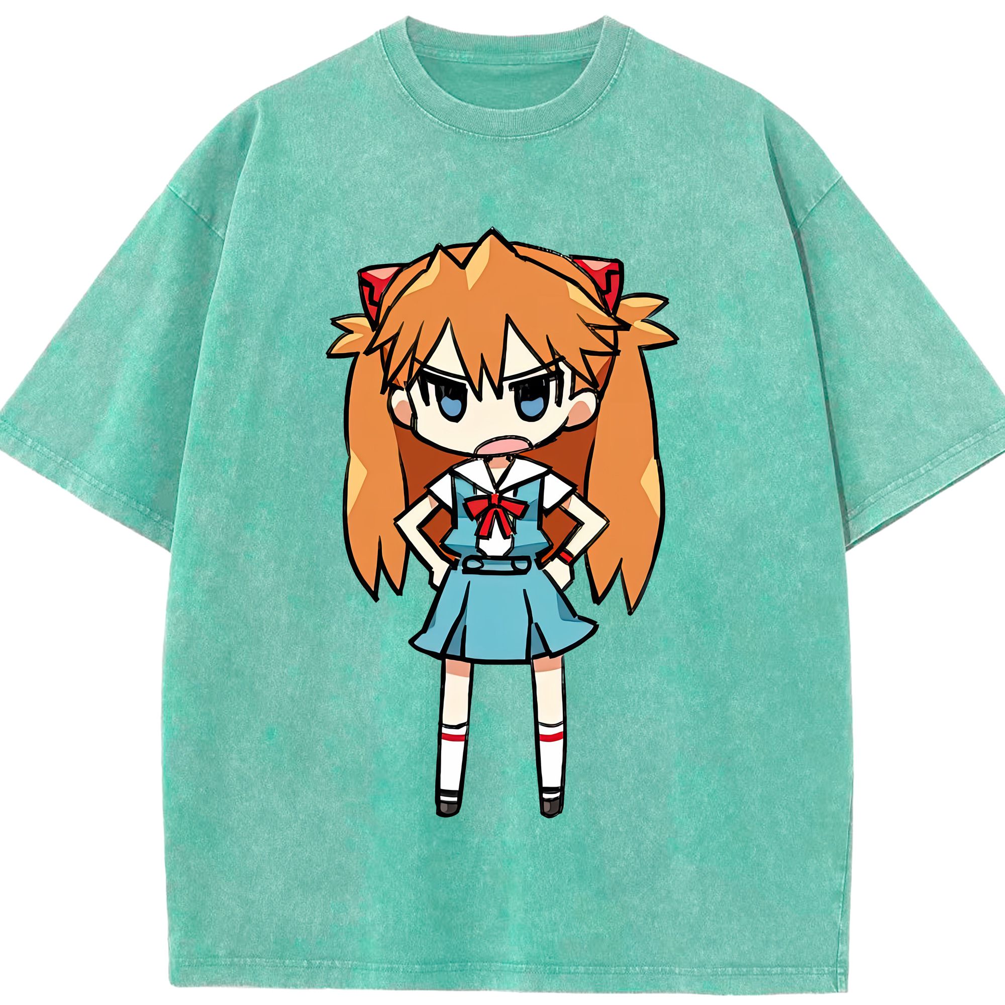 （画像用） EVA 新世紀エヴァンゲリオン 綿100% ヴィンテージ風 半袖Tシャツ（フロントプリント）